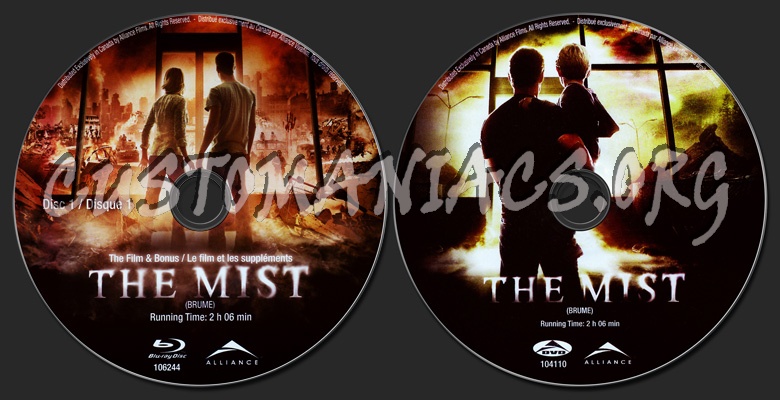 The Mist blu-ray label