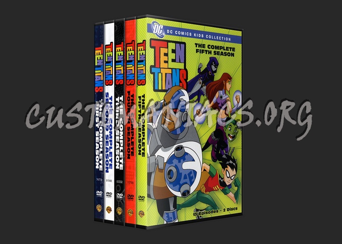 Teen Titans Complete Series 1 - 5 dvd cover