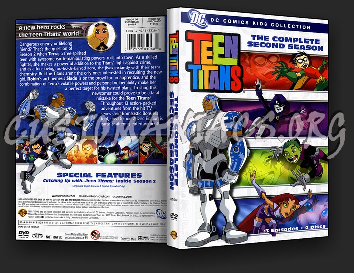 Teen Titans Complete Series 1 - 5 dvd cover