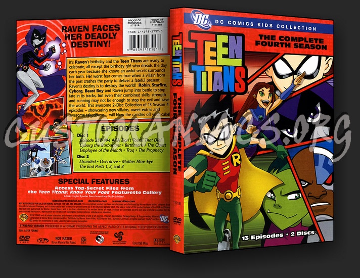 Teen Titans Complete Series 1 - 5 dvd cover