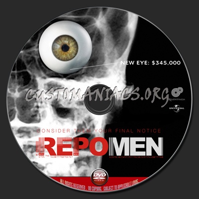 Repo Men dvd label