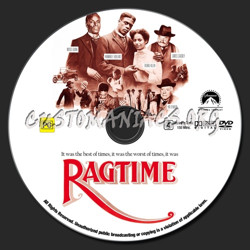 Ragtime dvd label