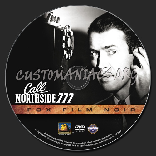 Call Northside 777 dvd label