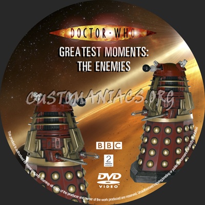 Doctor Who Greatest Moments : The Enemies dvd label