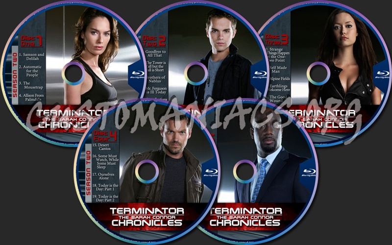 Terminator: The Sarah Connor Chronicles Season Two blu-ray label