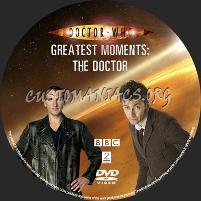 Doctor Who Greatest Moments : The Doctor dvd label