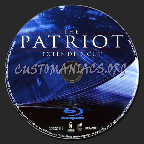 The Patriot blu-ray label