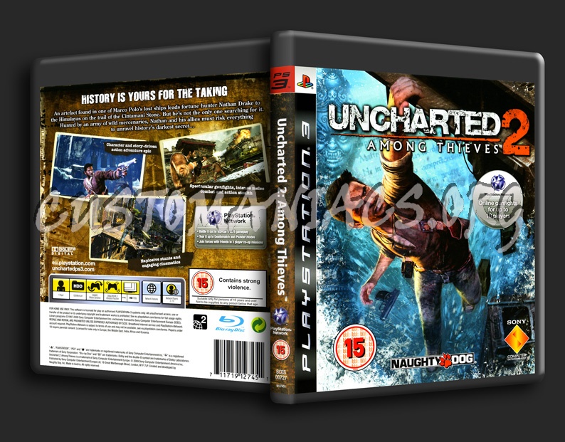 Uncharted 2 Among Thieves dvd cover