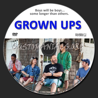 Grown Ups dvd label