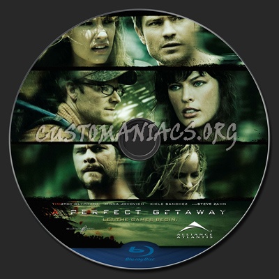 A Perfect Getaway blu-ray label