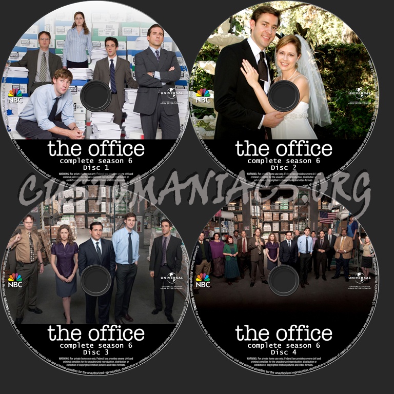 The Office Season 6 dvd label