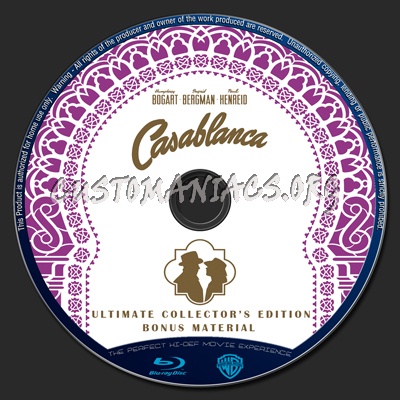 Casablanca blu-ray label