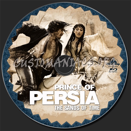 Prince Of Persia: The Sands Of Time blu-ray label