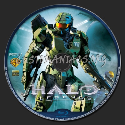 Halo Legends blu-ray label