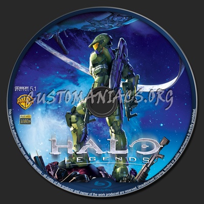 Halo Legends blu-ray label
