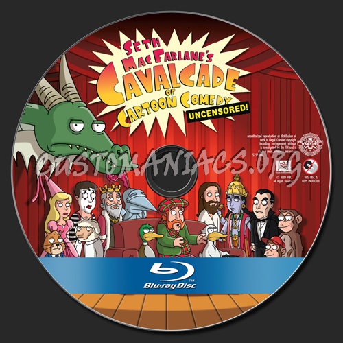Seth MacFarlanes Cavalcade of Cartoon Comedy blu-ray label - DVD Covers &  Labels by Customaniacs, id: 86046 free download highres blu-ray label