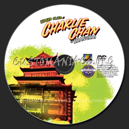 Charlie Chan in Shanghai dvd label