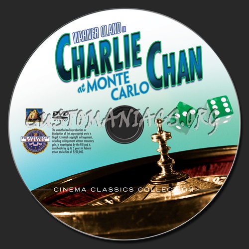 Charlie Chan at Monte Carlo dvd label