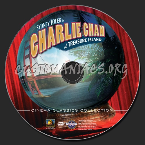 Charlie Chan at Treasure Island dvd label