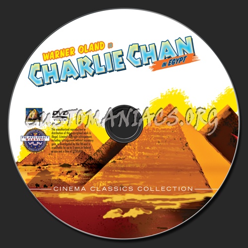 Charlie Chan In Egypt dvd label