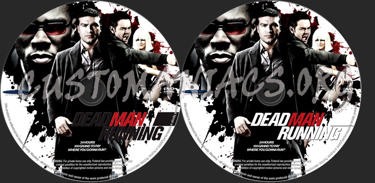 Dead Man Running dvd label