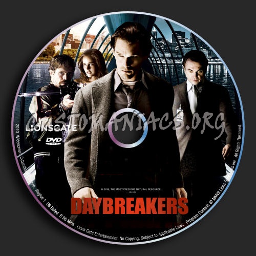 Daybreakers dvd label