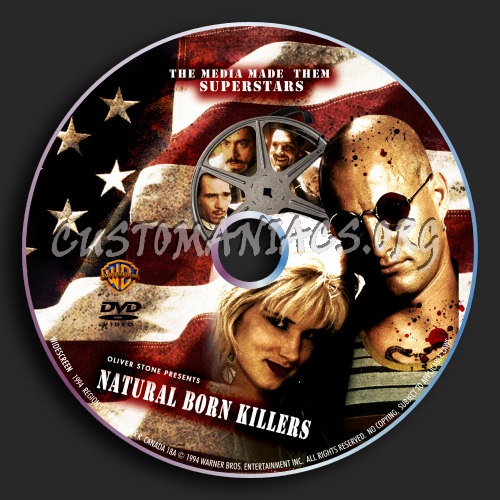 Natural Born Killers dvd label