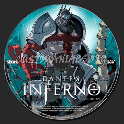 Dante's Inferno dvd label