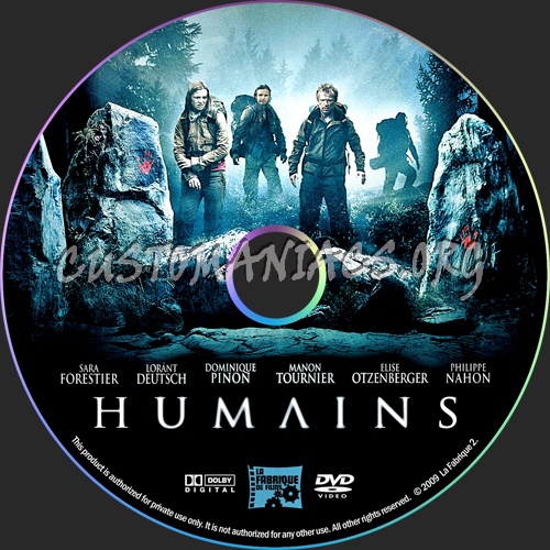 Humains dvd label
