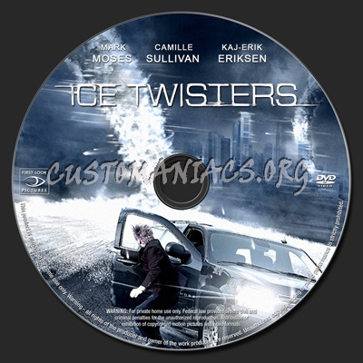 Ice Twisters dvd label