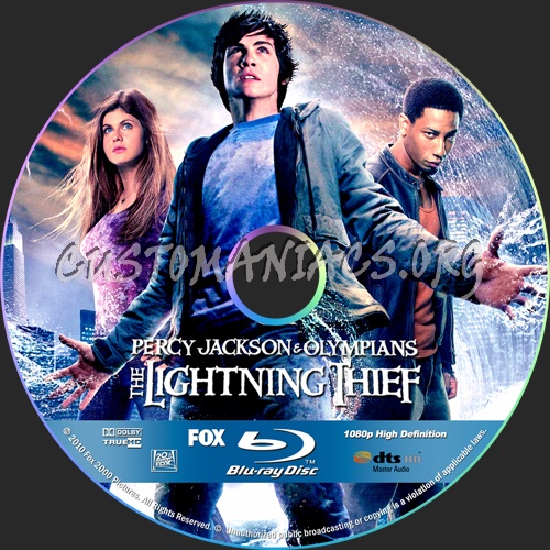 Percy Jackson & the Olympians: The Lightning Thief dvd label