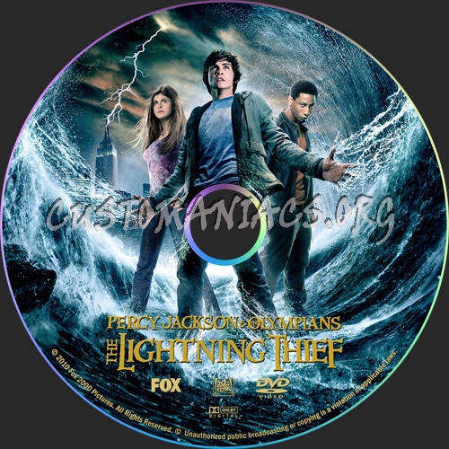 Percy Jackson & the Olympians: The Lightning Thief dvd label