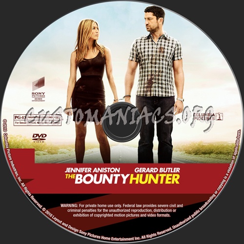 The Bounty Hunter dvd label