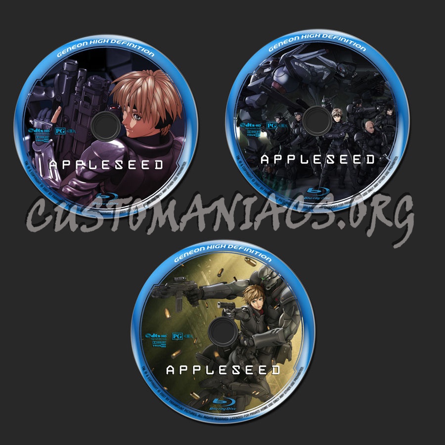Appleseed blu-ray label