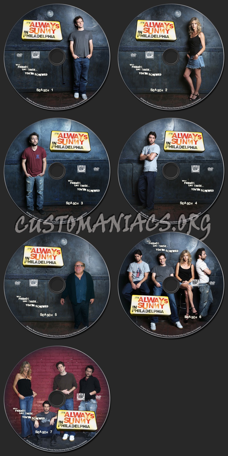 It's Always Sunny In Philadelphia dvd label