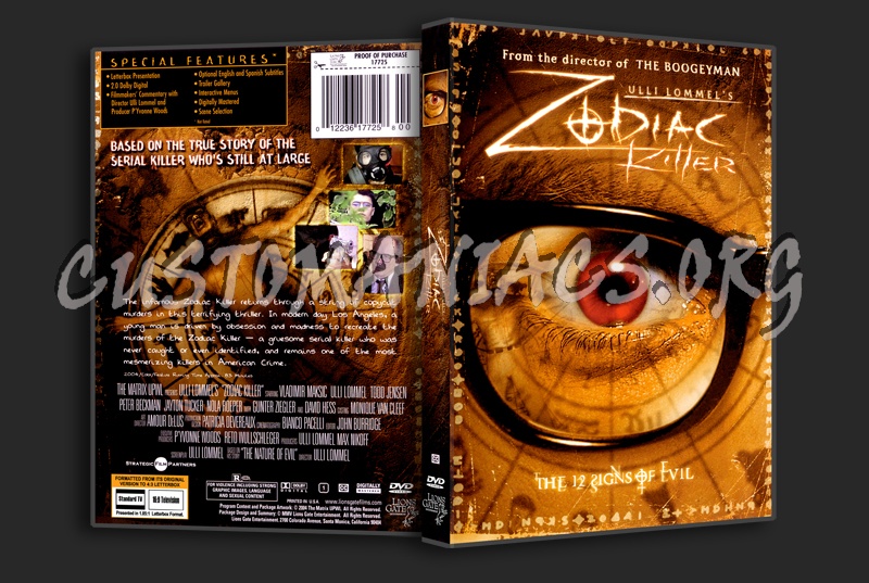 Zodiac killer dvd cover
