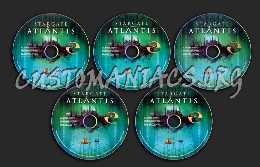 Stargate Atlantis S2 dvd label