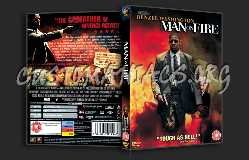 Man On Fire dvd cover