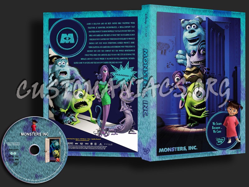 Monsters Inc dvd cover