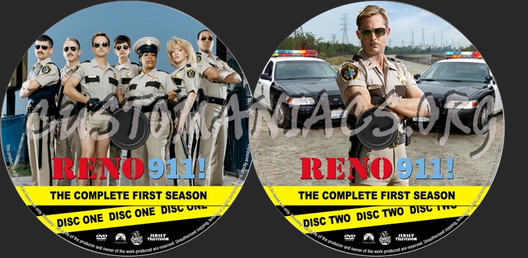 Reno 911! Season 1 dvd label