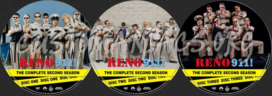 Reno 911! Season 2 dvd label