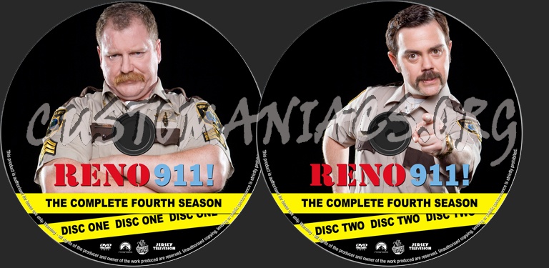 Reno 911! Season 4 dvd label