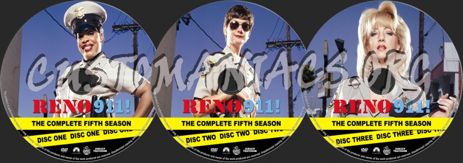 Reno 911! Season 5 dvd label