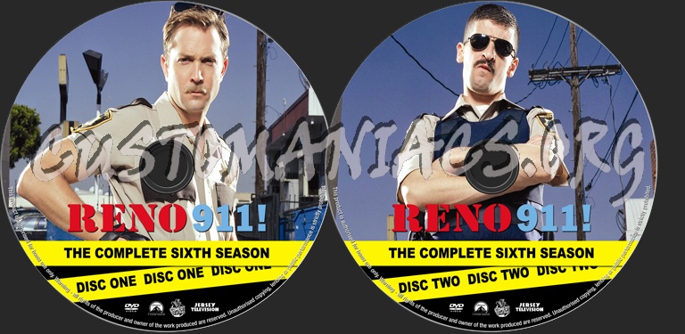 Reno 911! Season 6 dvd label