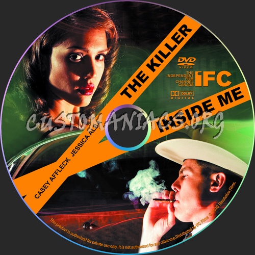 The Killer Inside Me dvd label