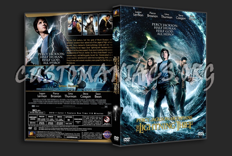 Percy Jackson & the Olympians: The Lightning Thief dvd cover