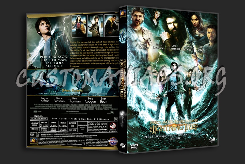 Percy Jackson & the Olympians: The Lightning Thief dvd cover