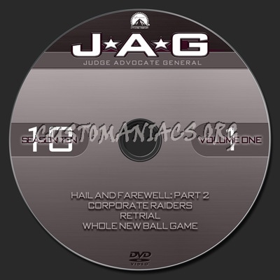 JAG Season 10 dvd label