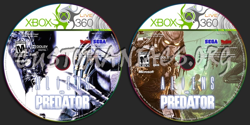 Aliens Vs Predator dvd label