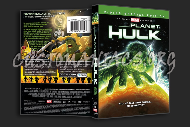 Planet Hulk dvd cover